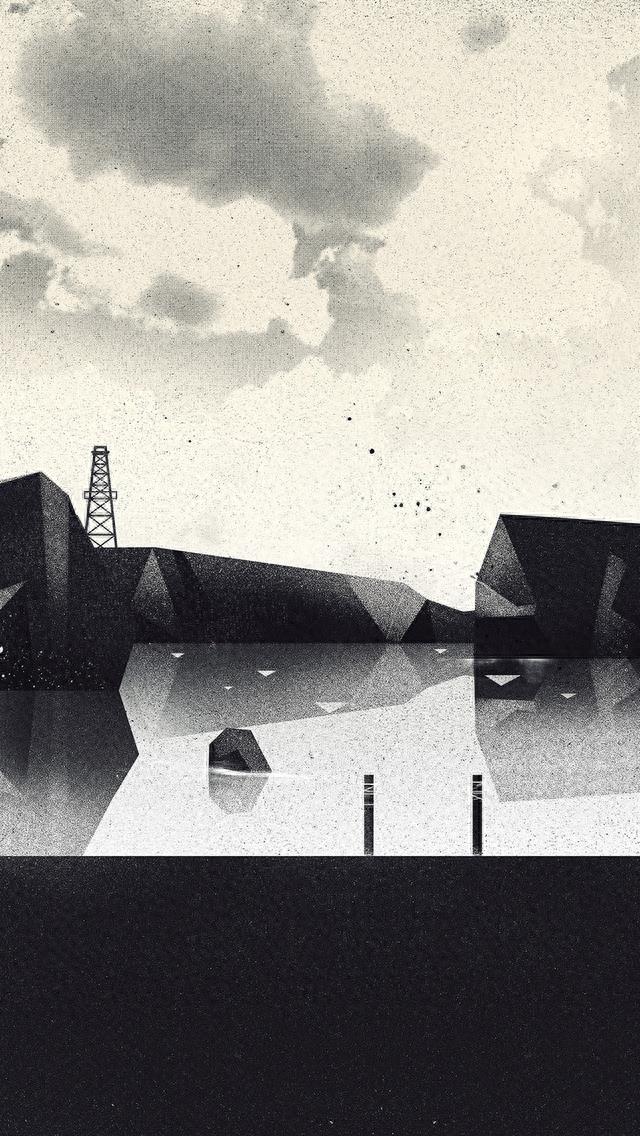 一组黑白创意意境图片:恐惧,他是生活真正唯一的对手