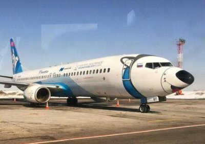 ​飞机涂成哈士奇造型，网友惊呼太蠢萌了，俄罗斯人可真会玩！