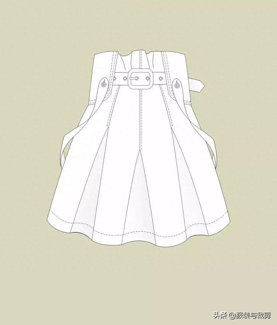 8款时尚服装设计手绘图