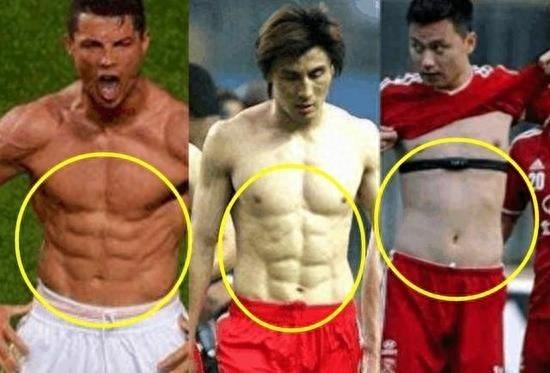 看了图片你就知道国足为啥叫“白斩鸡”，新老国足的差别太大了