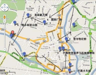 ​英国最美城市之巴斯主要景点！一扫光！