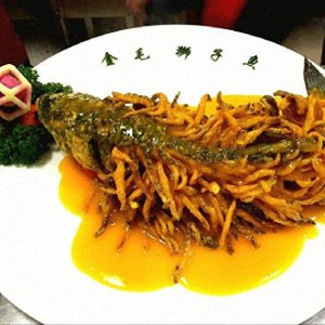 ​金毛狮子鱼-豫北名菜，色泽金黄，酸甜适口，春节不可多得的菜