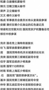 ​打入国民党内部的22位红色特工姓名和时任职务一览表他们在