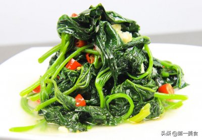 ​原来这才是红薯叶最好吃的做法，一煮一拌，脆嫩爽口，营养又低脂