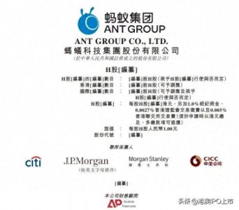 ​蚂蚁集团，昨香港、上海同步递交上市申请 (附A、H招股书)