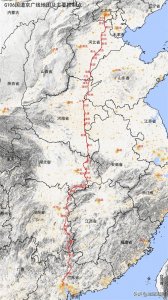 ​G106国道京广线地图及主要控制点