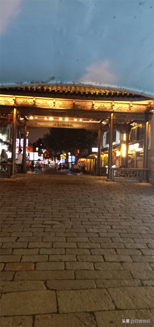 夜色,寻古迹,无锡南长街