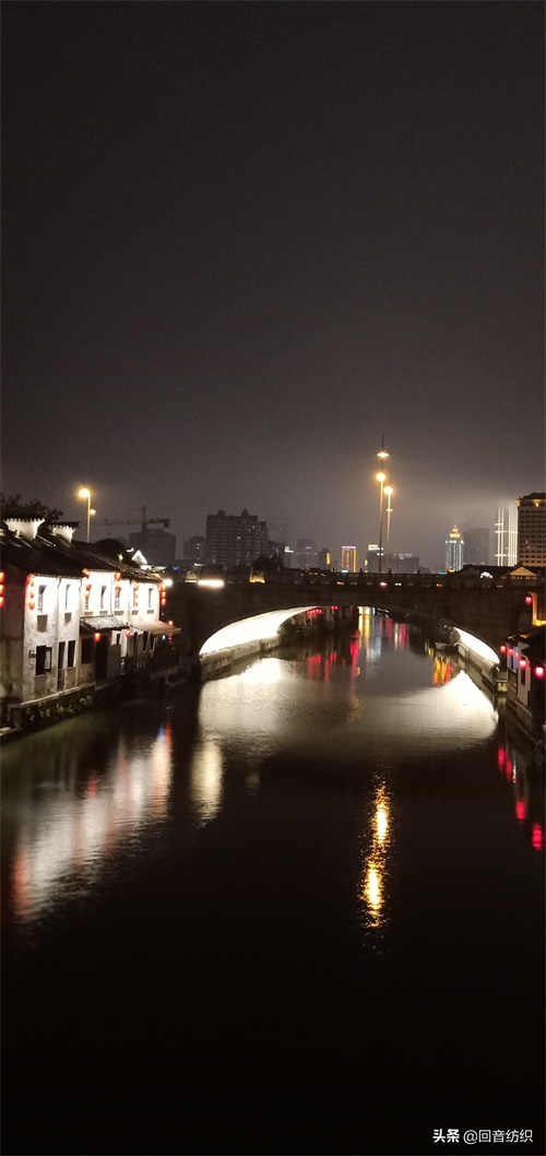 夜色,寻古迹,无锡南长街