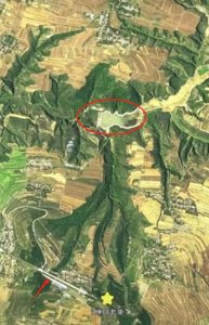 ​奇异的武则天陵墓俯瞰图 像一只展翅凤凰 已经被挖心斩翅钉尾？