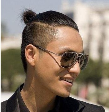 男士丸子头明明很MAN很帅，但看到最后一张还是觉得辣眼。。。